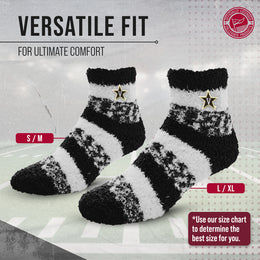 Vanderbilt Commodores NCAA Unisex Cozy Soft Sleep Socks - Black