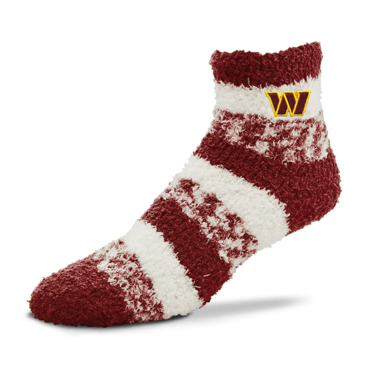 Washington Commanders NFL Cozy Soft Slipper Socks - Black