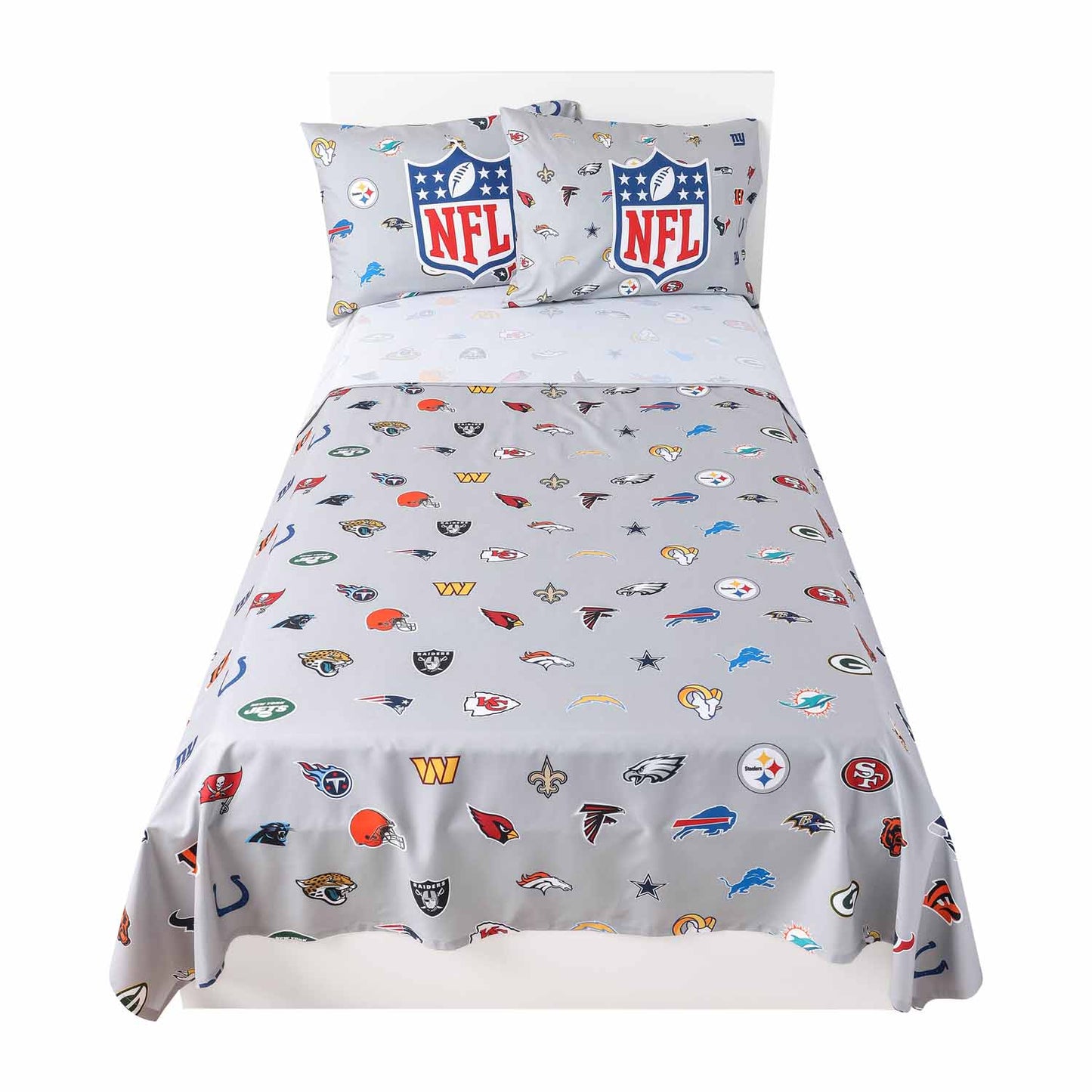NFL Ultimate Fan Repeating All Team Logo Bedding Set
