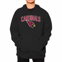 Arizona Cardinals NFL Youth Home Team Hoodie- Kids Hooded Sweatshirt - Black