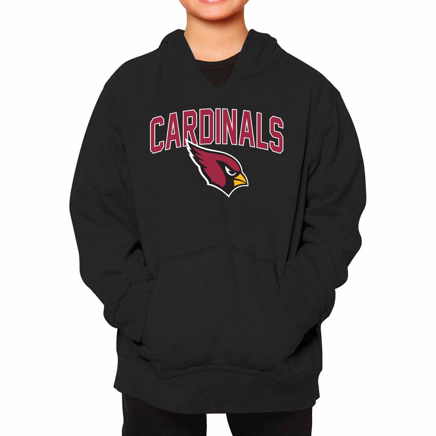 Arizona Cardinals NFL Youth Home Team Hoodie- Kids Hooded Sweatshirt - Black