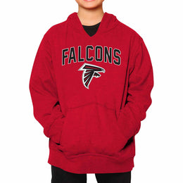 Atlanta Falcons NFL Youth Home Team Hoodie- Kids Hooded Sweatshirt - Red