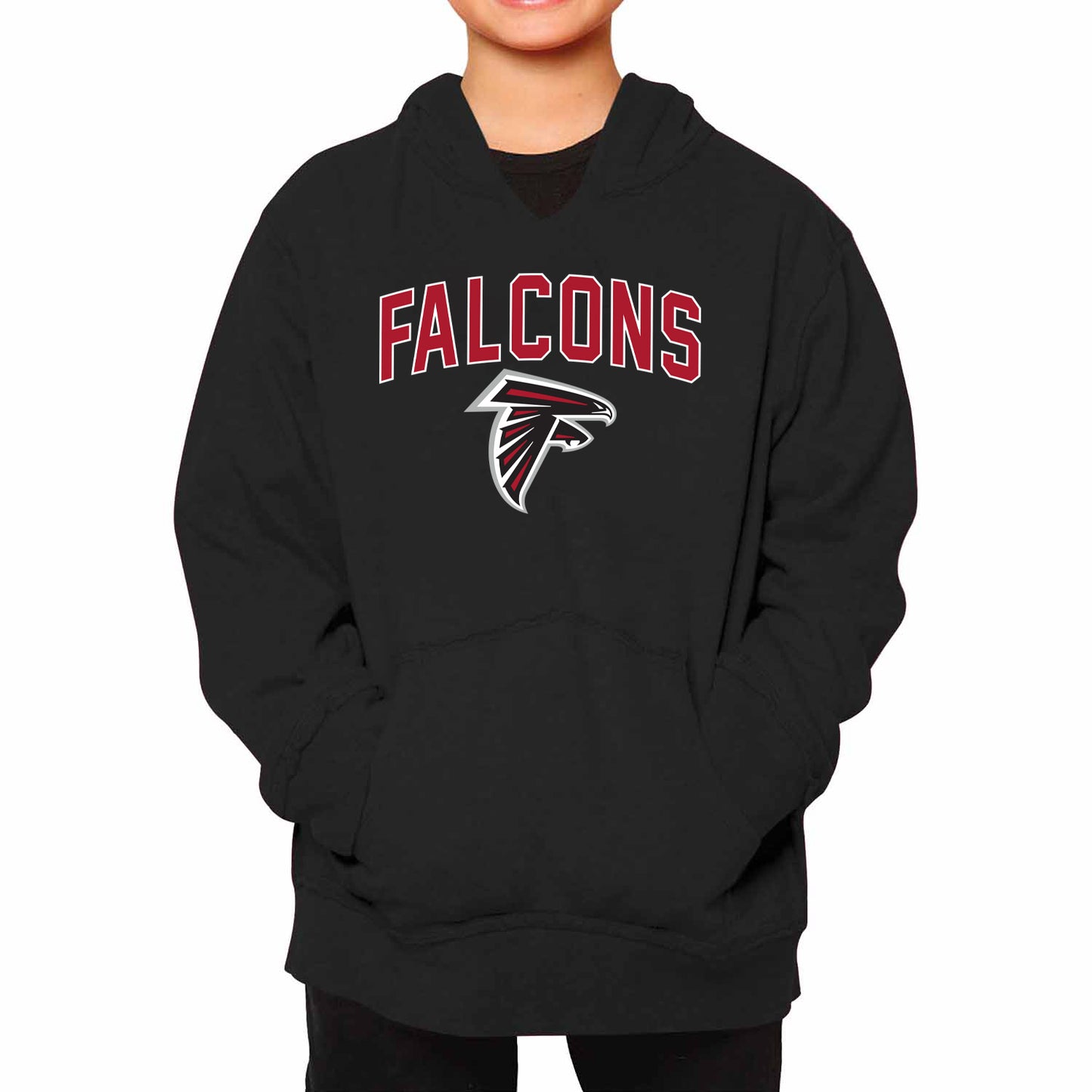 Atlanta Falcons NFL Youth Home Team Hoodie- Kids Hooded Sweatshirt - Black