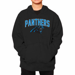 Carolina Panthers NFL Youth Home Team Hoodie- Kids Hooded Sweatshirt - Black