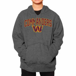 Washington Commanders NFL Youth Home Team Hoodie- Kids Hooded Sweatshirt - Sport Gray