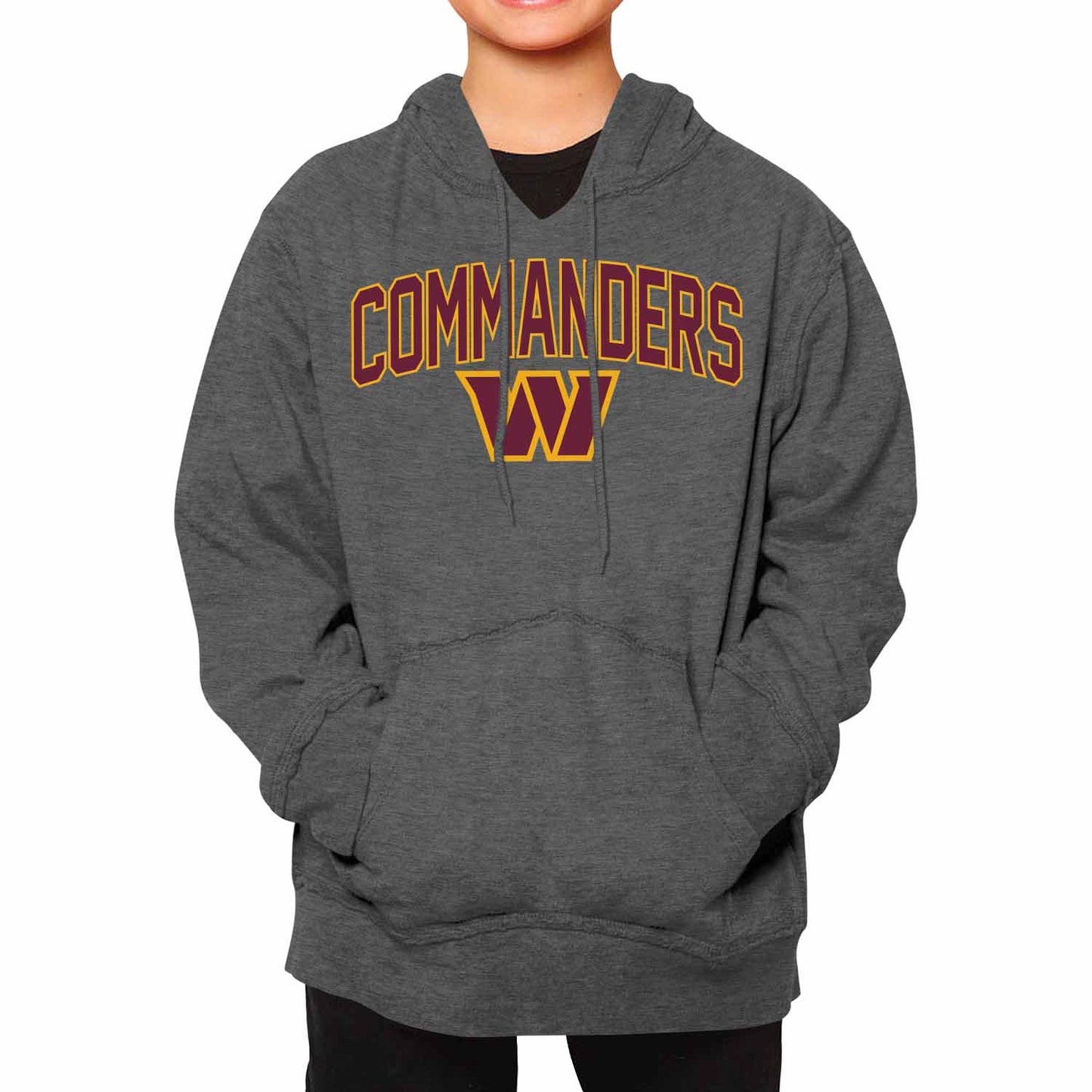 Washington Commanders NFL Youth Home Team Hoodie- Kids Hooded Sweatshirt - Sport Gray