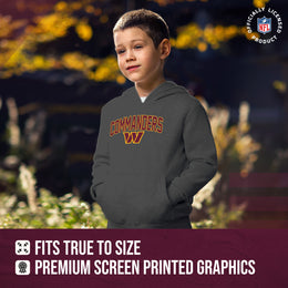 Washington Commanders NFL Youth Home Team Hoodie- Kids Hooded Sweatshirt - Sport Gray