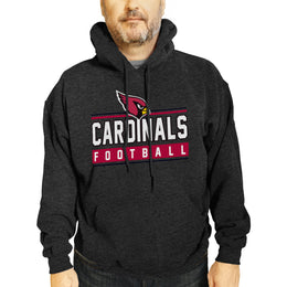 Arizona Cardinals NFL Adult True Fan Hooded Charcoal Sweatshirt - Charcoal