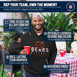 Chicago Bears NFL Adult True Fan Hooded Charcoal Sweatshirt - Charcoal