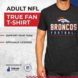 Denver Broncos NFL Adult MVP True Fan T-Shirt - Charcoal