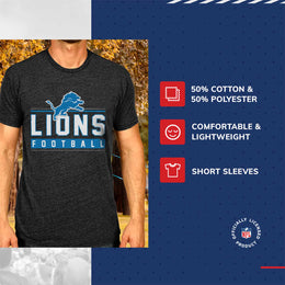 Detroit Lions NFL Adult MVP True Fan T-Shirt - Charcoal