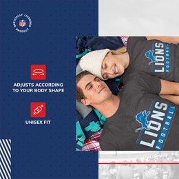 Detroit Lions NFL Adult MVP True Fan T-Shirt - Charcoal