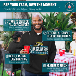 Jacksonville Jaguars NFL Adult True Fan Hooded Charcoal Sweatshirt - Charcoal