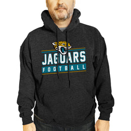 Jacksonville Jaguars NFL Adult True Fan Hooded Charcoal Sweatshirt - Charcoal