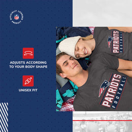 New England Patriots NFL Adult MVP True Fan T-Shirt - Charcoal