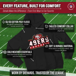 San Francisco 49ers NFL Adult True Fan Hooded Charcoal Sweatshirt - Charcoal