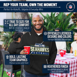 Seattle Seahawks NFL Adult True Fan Hooded Charcoal Sweatshirt - Charcoal