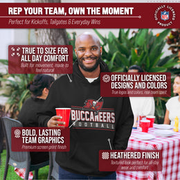 Tampa Bay Buccaneers NFL Adult True Fan Hooded Charcoal Sweatshirt - Charcoal