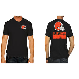 Cleveland Browns NFL Pro Football Final Countdown Adult Cotton-Poly Short Sleeved T-Shirt For Men & Women - Black