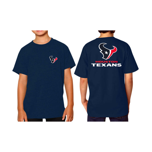Houston Texans Team Fan Apparel NFL Youth Final Countdown Tee- Pro Football T-Shirt For Boys & Girls - Navy