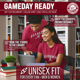 Alabama Crimson Tide NCAA Adult Gameday Cotton T-Shirt - Crimson
