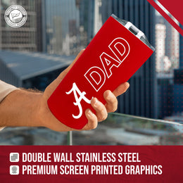 Alabama Crimson Tide NCAA Stainless Steel Travel Tumbler for Dad - Crimson