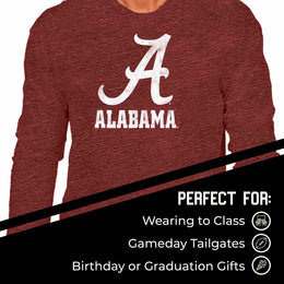 Alabama Crimson Tide NCAA MVP Adult Long-Sleeve Shirt - Crimson