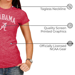 Alabama Crimson Tide University Women's T-Shirt  - Crimson