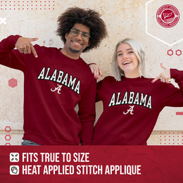 Alabama Crimson Tide NCAA Adult Tackle Twill Crewneck Sweatshirt - Crimson