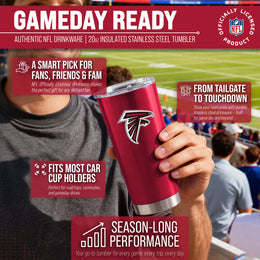 Atlanta Falcons NFL 20oz Gameday Stainless Steel Tumbler - Red