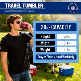 Atlanta Falcons NFL 20oz Gameday Stainless Steel Tumbler - Red