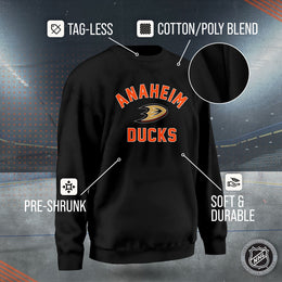 Anaheim Ducks Adult NHL Gameday Crewneck Sweatshirt - Black