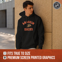Anaheim Ducks Adult NHL Primary Logo Hooded Sweatshirt - Black