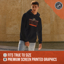 Anaheim Ducks NHL Adult Heather Charcoal True Fan Hooded Sweatshirt Unisex - Charcoal