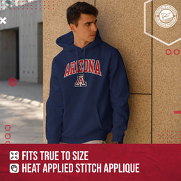 Arizona Wildcats NCAA Adult Tackle Twill Hooded Sweatshirt - Navy