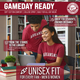 Arkansas Razorbacks NCAA Adult Gameday Cotton T-Shirt - Cardinal