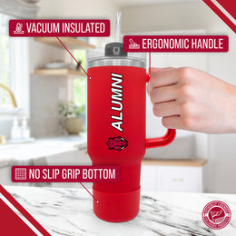 Arkansas Razorbacks Collegiate 40oz Stainless Steel Travel Tumbler with Handle for Alumni - Cardinal