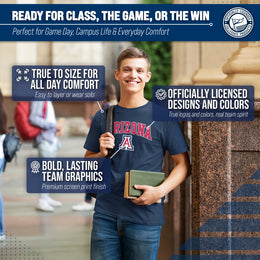 Arizona Wildcats NCAA Adult Gameday Cotton T-Shirt - Navy
