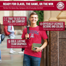 Arizona Wildcats NCAA Adult Gameday Cotton T-Shirt - Red