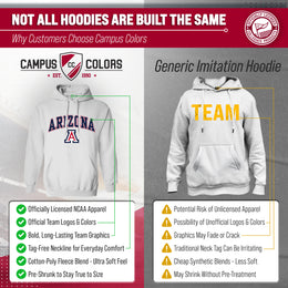 Arizona Wildcats Adult Arch & Logo Soft Style Gameday Hooded Sweatshirt - White
