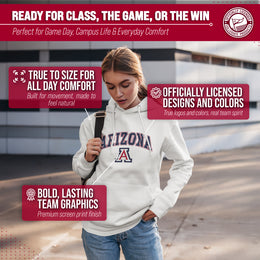Arizona Wildcats Adult Arch & Logo Soft Style Gameday Hooded Sweatshirt - White
