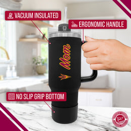 Arizona State Sun Devils Collegiate 40oz Stainless Steel Travel Tumbler with Handle for Mom - Black