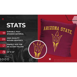 Arizona State Sun Devils NCAA Decorative Pillow - Maroon
