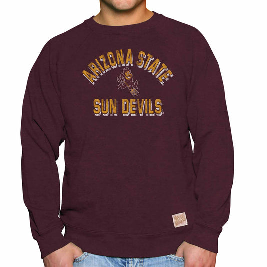 Arizona State Sun Devils Adult University Crewneck - Maroon