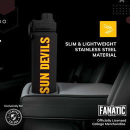 Arizona State Sun Devils NCAA Stainless Steel Water Bottle - Black