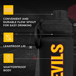 Arizona State Sun Devils NCAA Stainless Steel Water Bottle - Black
