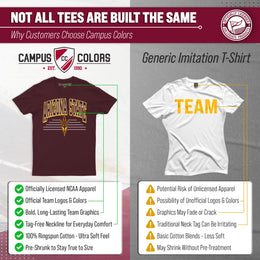 Arizona State Sun Devils NCAA Adult Unisex Overtime Classics T-Shirt - Maroon