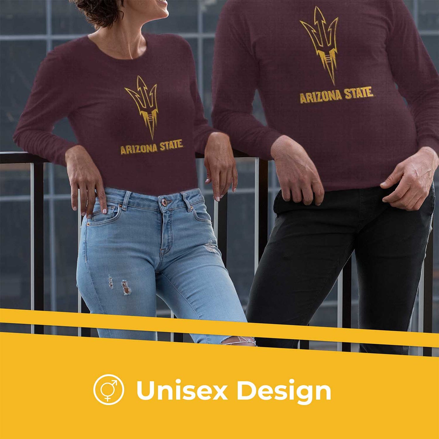 Arizona State Sun Devils NCAA MVP Adult Long-Sleeve Shirt - Maroon
