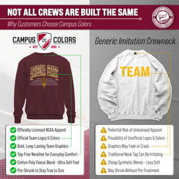 Arizona State Sun Devils NCAA Adult Unisex Overtime Classics Crewneck Fleece Sweatshirt - Maroon