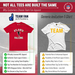 Atlanta Falcons NFL Adult Retro Gameday Unisex T-Shirt - Red